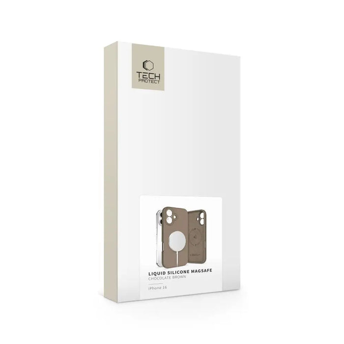 Tech-Protect Liquid Silicone MagSafe iPhone 16 Case - Brown - Cell phone cases and covers<<<HurtelXML