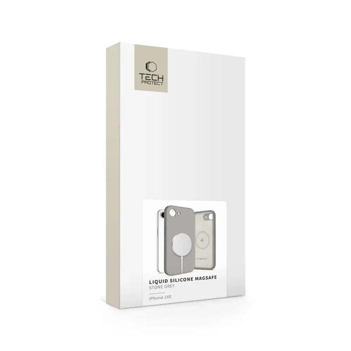 Tech-Protect Liquid Silicone MagSafe iPhone 16e Case - Gray - Cell phone cases and covers<<<HurtelXML