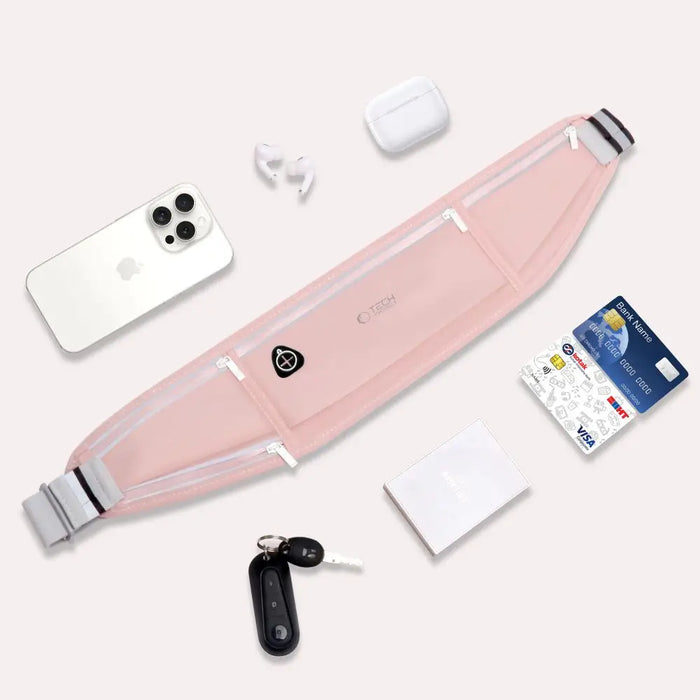 Tech-Protect M3 Universal Sport Waist Bag - Pink - Laptop bags<<<HurtelXML