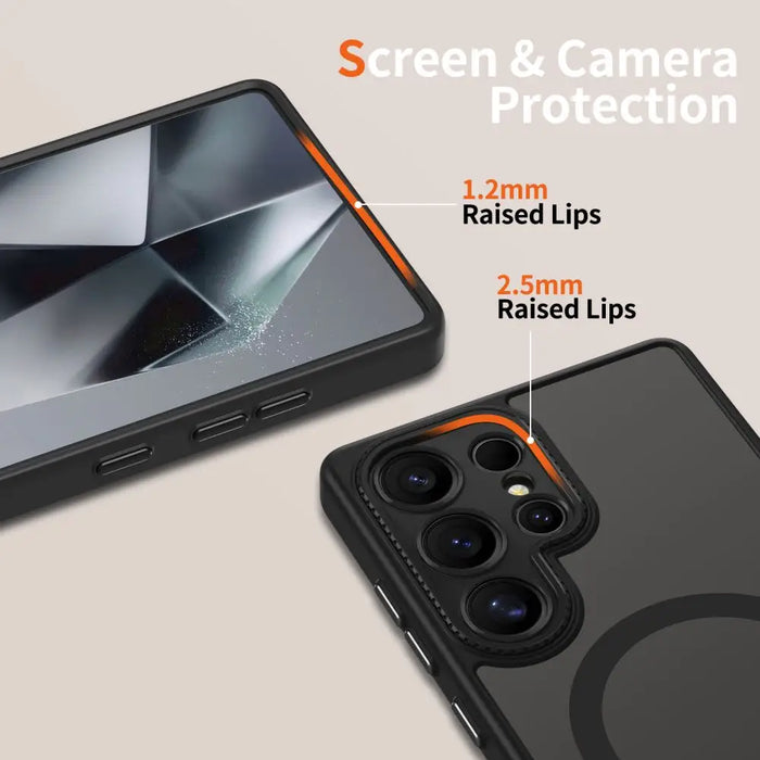 Tech-Protect MagCam MagSafe Case for Samsung Galaxy S25 Ultra - Black - Cell phone cases and covers<<<HurtelXML