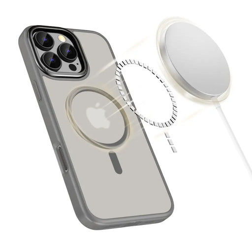 Tech-Protect MagEdge MagSafe case for iPhone 16 Pro - titanium - Cell phone cases and covers<<<HurtelXML