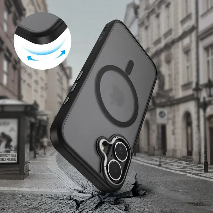 Tech-Protect MagEdge MagSafe Case for iPhone 17 - Matte Black - Cell phone cases and covers<<<HurtelXML