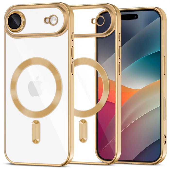 Tech-Protect MagFlex MagSafe Case for iPhone 17 Air - Transparent Gold - Cell phone cases and covers<<<HurtelXML