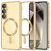 Tech-Protect MagFlex MagSafe Case for Samsung Galaxy S25 - Transparent Gold - Cell phone cases and covers<<<HurtelXML