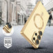 Tech-Protect MagFlex MagSafe Case for Samsung Galaxy S25 Ultra - Transparent Gold - Cell phone cases