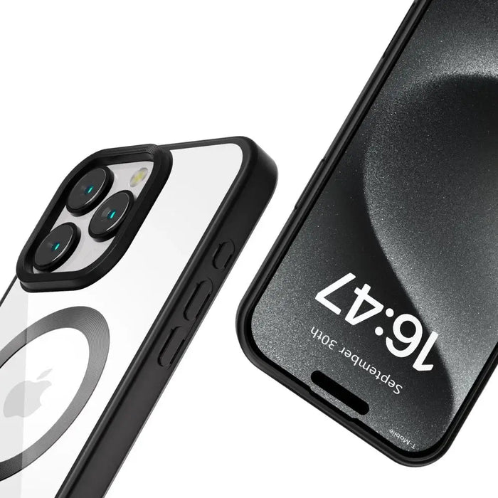 Tech-Protect MagFlex MagSafe iPhone 16 Pro Case - Clear with Black Frame - Cell phone cases and covers<<<HurtelXML