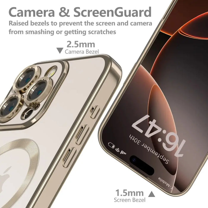 Tech-Protect MagFlex MagSafe iPhone 16 Pro Case - Gold - Cell phone cases and covers<<<HurtelXML