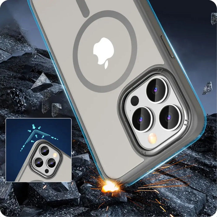 Tech-Protect MagMat 2 MagSafe case for iPhone 15 Pro Max - titanium matte - Cell phone cases and covers<<<HurtelXML