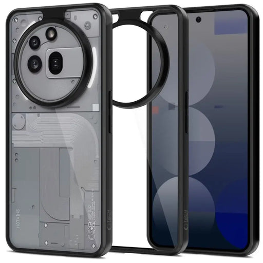 Tech-Protect MagMat Case for Nothing Phone 3A Pro - Clear/Black - Cell phone cases and covers<<<HurtelXML