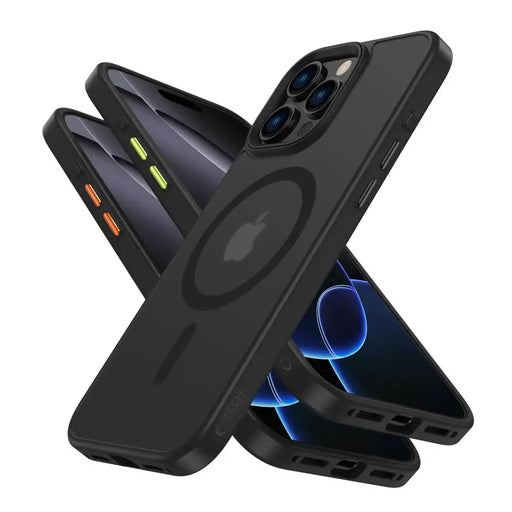 Tech-Protect MagMat Magsafe 3-set iPhone 16 Pro Case - Matte Black - Cell phone cases and covers<<<HurtelXML