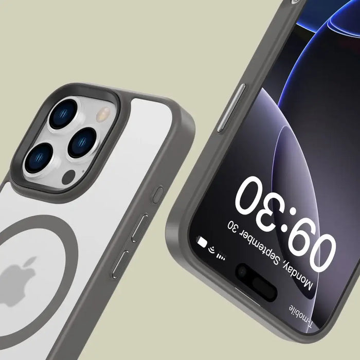 Tech-Protect MagMat MagSafe case for iPhone 16 Pro - titanium - Cell phone cases and covers<<<HurtelXML