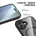 Tech-Protect MagMat MagSafe Case for iPhone 17 - Clear Black - Cell phone cases and covers<<<HurtelXML