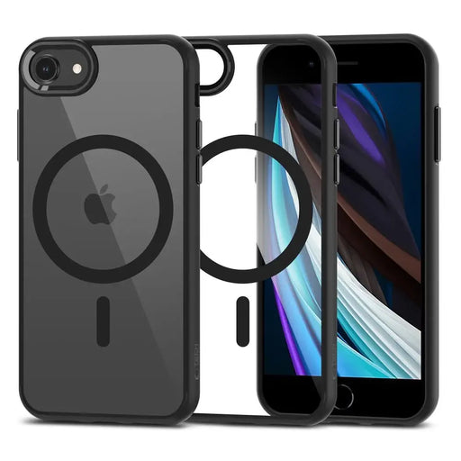 Tech-Protect MagMat MagSafe Case for iPhone 7 / 8 / SE 2020 / 2022 - Transparent Black - Cell phone cases