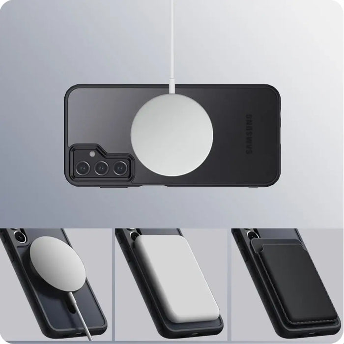 Tech-Protect MagMat MagSafe Case for Samsung Galaxy A35 5G - Matte Black - Cell phone cases and covers<<<HurtelXML