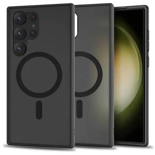 Tech-Protect MagMat MagSafe Case for Samsung Galaxy S23 Ultra - Matte Black - Cell phone cases and covers<<<HurtelXML