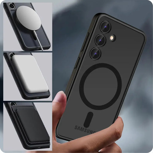 Tech-Protect MagMat MagSafe Case for Samsung Galaxy S24 - Matte Black - Cell phone cases and covers<<<HurtelXML