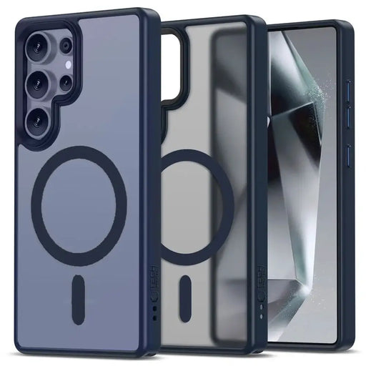 Tech-Protect MagMat MagSafe Case for Samsung Galaxy S25 Ultra - Clear Blue - Cell phone cases and covers<<<HurtelXML