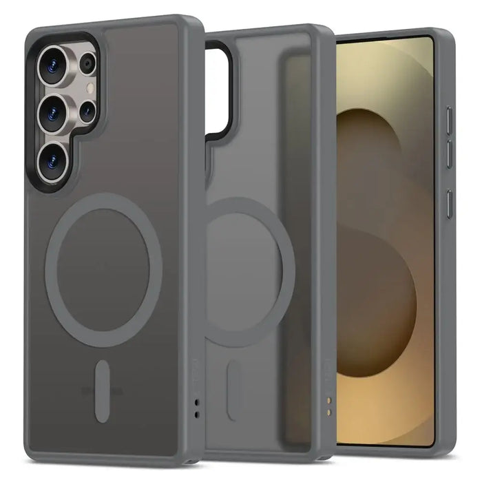 Tech-Protect MagMat MagSafe Case for Samsung Galaxy S25 Ultra - Clear Gray - Cell phone cases and covers<<<HurtelXML