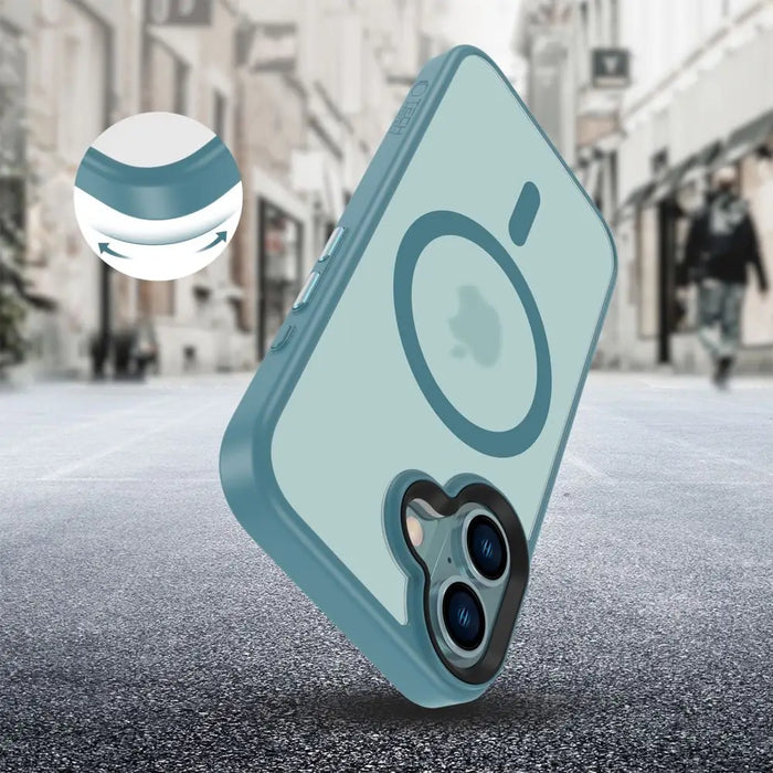 Tech-Protect MagMat MagSafe iPhone 16 Case - Blue - Cell phone cases and covers<<<HurtelXML