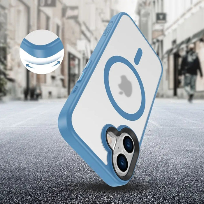 Tech-Protect MagMat MagSafe iPhone 16 Case - Blue - Cell phone cases and covers<<<HurtelXML