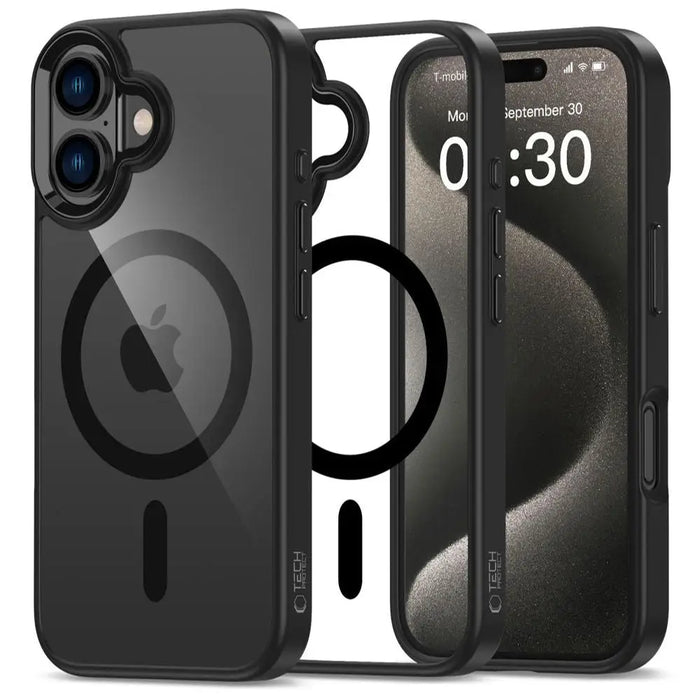 Tech-Protect MagMat MagSafe iPhone 16 Case - Clear - Cell phone cases and covers<<<HurtelXML
