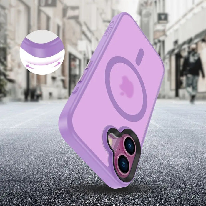 Tech-Protect MagMat MagSafe iPhone 16 Case - Purple - Cell phone cases and covers<<<HurtelXML