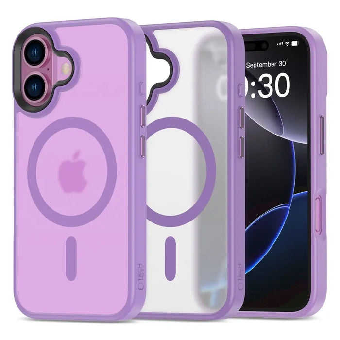 Tech-Protect MagMat MagSafe iPhone 16 Case - Purple - Cell phone cases and covers<<<HurtelXML