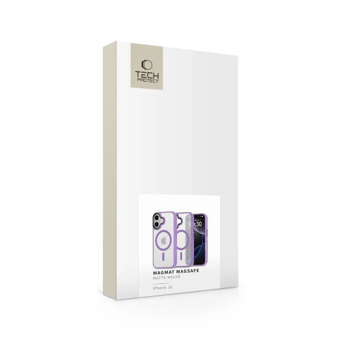 Tech-Protect MagMat MagSafe iPhone 16 Case - Purple - Cell phone cases and covers<<<HurtelXML