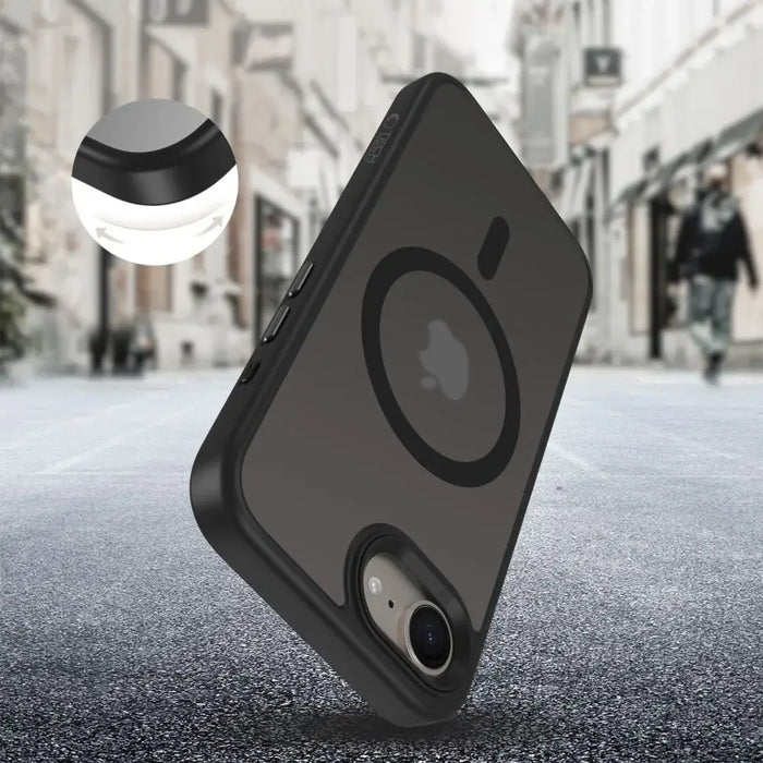 Tech-Protect MagMat MagSafe iPhone 16e Case - Matte Black - Cell phone cases and covers<<<HurtelXML