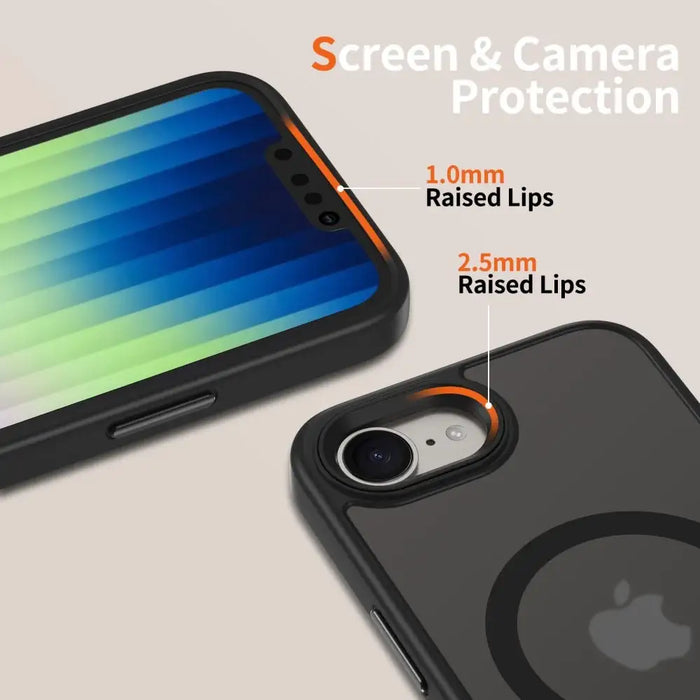 Tech-Protect MagMat MagSafe iPhone 16e Case - Matte Black - Cell phone cases and covers<<<HurtelXML