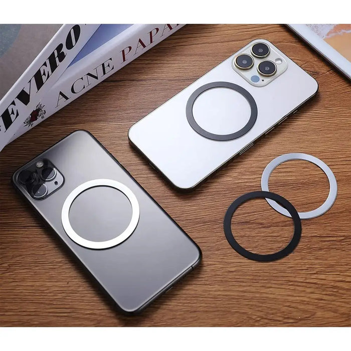 Tech-Protect MagMat MagSafe magnetic ring universal - black / silver (2 pcs.) - Cell phone cases and covers<<<HurtelXML