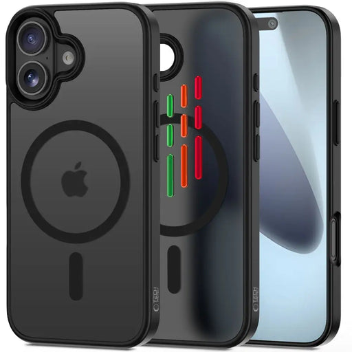 Tech-Protect MagMat XT 4-set MagSafe case for iPhone 17 - matte black - Cell phone cases and covers<<<HurtelXML