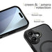 Tech-Protect MagMat XT 4-set MagSafe case for iPhone 17 - matte black - Cell phone cases and covers<<<HurtelXML