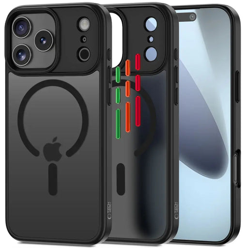 Tech-Protect MagMat XT 4-set MagSafe Case for iPhone 17 Pro - Matte Black - Cell phone cases and covers<<<HurtelXML