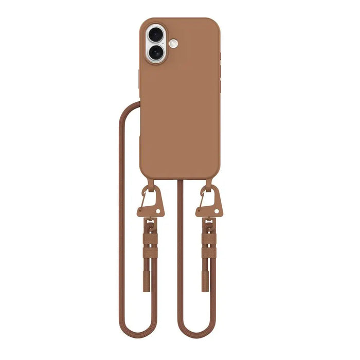 Tech-Protect MagNecklace MagSafe case with lanyard for iPhone 16 - brown - Cell phone cases and covers<<<HurtelXML