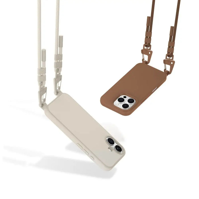 Tech-Protect MagNecklace MagSafe case with lanyard for iPhone 16 - brown - Cell phone cases and covers<<<HurtelXML