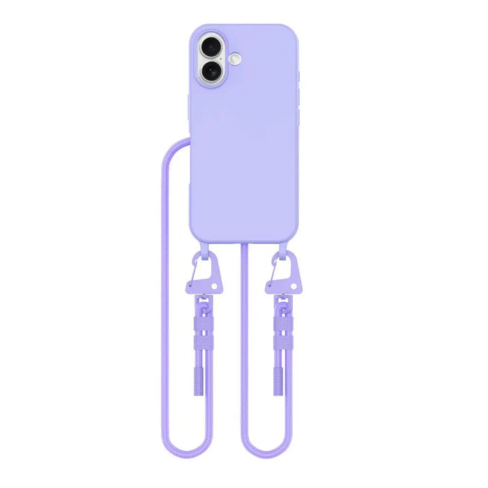 Tech-Protect MagNecklace MagSafe Case with Lanyard for iPhone 16 - Purple - Cell phone cases and covers<<<HurtelXML
