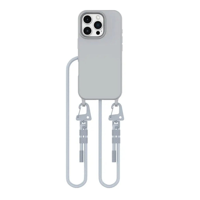 Tech-Protect MagNecklace MagSafe Case with Lanyard for iPhone 16 Pro - Gray - Cell phone cases and covers<<<HurtelXML