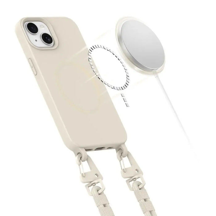Tech-Protect MagNecklace MagSafe iPhone 13 Case - Beige - Cell phone cases and covers<<<HurtelXML