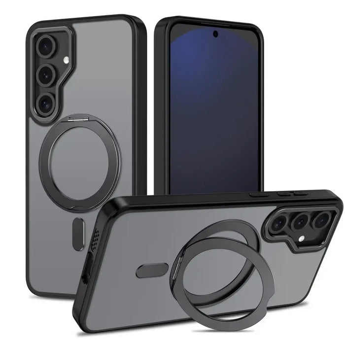 Tech-Protect MagRing MagSafe case for Samsung Galaxy S24 FE - black - Cell phone cases and covers<<<HurtelXML