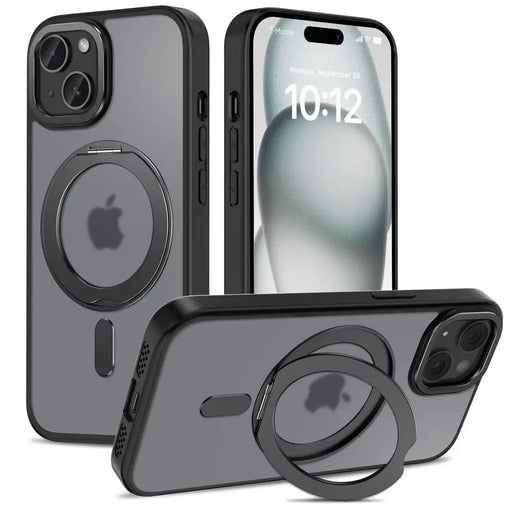 Tech-Protect MagRing MagSafe Case with Stand for iPhone 15 - Black - Cell phone cases and covers<<<HurtelXML