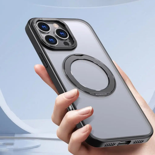 Tech-Protect MagRing MagSafe Case with Stand for iPhone 16 Pro - Black - Cell phone cases and covers<<<HurtelXML