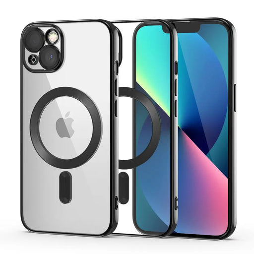 Tech-Protect MagShine Line MagSafe case for iPhone 13 - black - Cell phone cases and covers<<<HurtelXML