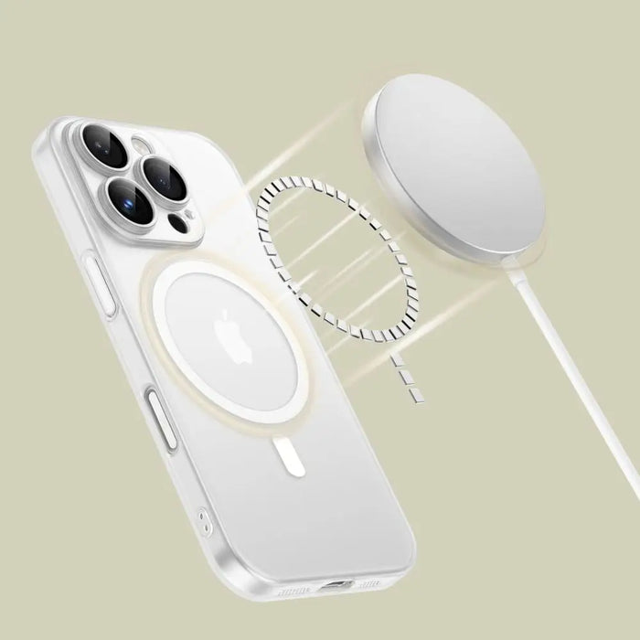 Tech-Protect MagSlim MagSafe Case for iPhone 16 Pro - White - Cell phone cases and covers<<<HurtelXML