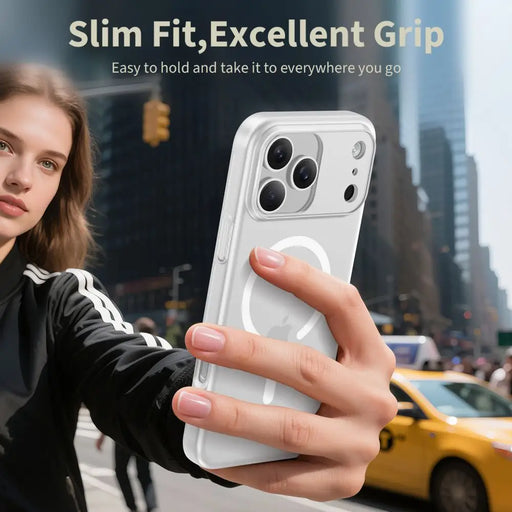 Tech-Protect MagSlim MagSafe Case for iPhone 17 Pro - Matte White - Cell phone cases and covers<<<HurtelXML