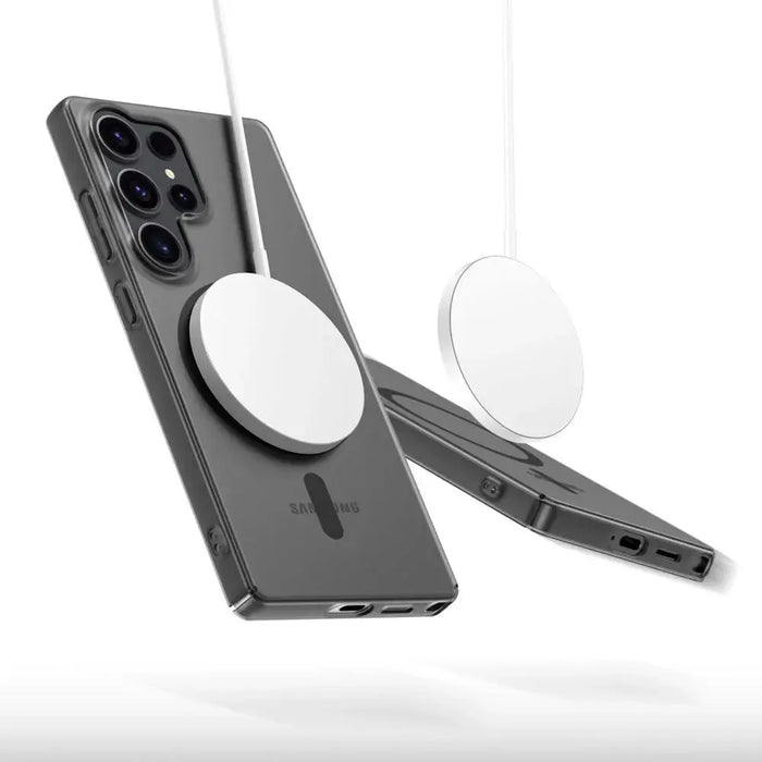 Tech-Protect MagSlim MagSafe case for Samsung Galaxy S25 Edge - matte black - Cell phone cases and covers<<<HurtelXML