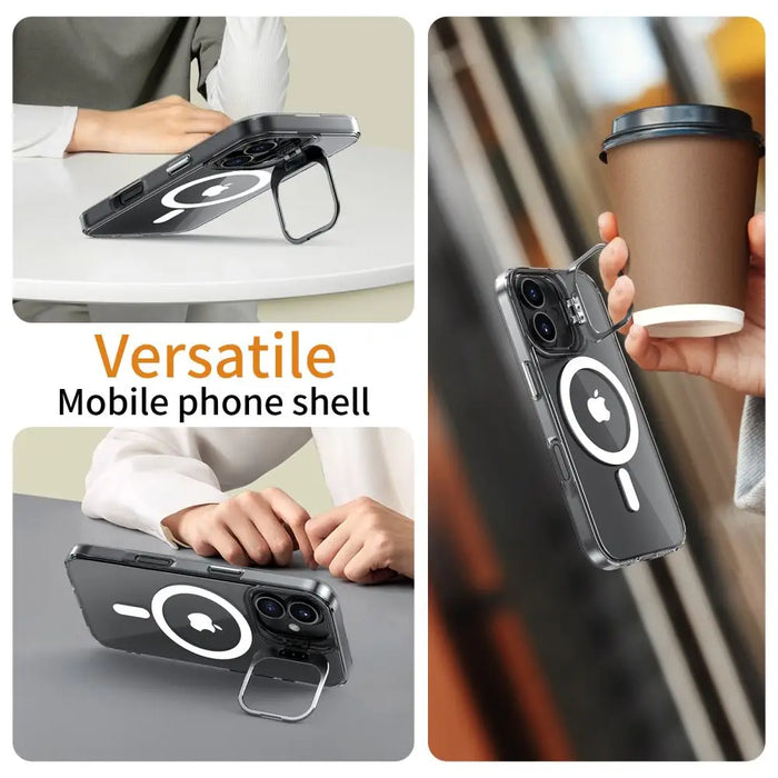 Tech-Protect MagStand MagSafe iPhone 16 Case - Clear - Cell phone cases and covers<<<HurtelXML
