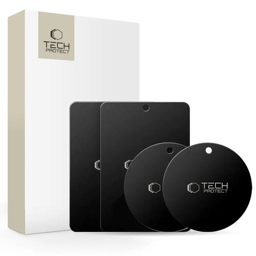 Tech-Protect MetalPlate magnetic plates for car holders - black (4 pcs.) - Other cell phone equipment<<<HurtelXML