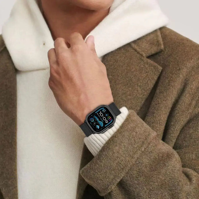 Tech-Protect Milano strap for Apple Watch 6 / 7 / 8 / 9 / 10 / SE / Ultra 1 / 2 (44 / 45 / 46 / 49 MM) - titanium