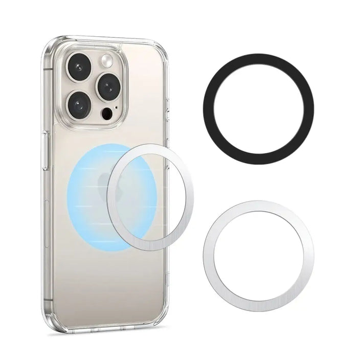 Tech-Protect MMP-110 2in1 Magnetic Ring with MagSafe - Silver-Black - Cell phone holders<<<HurtelXML